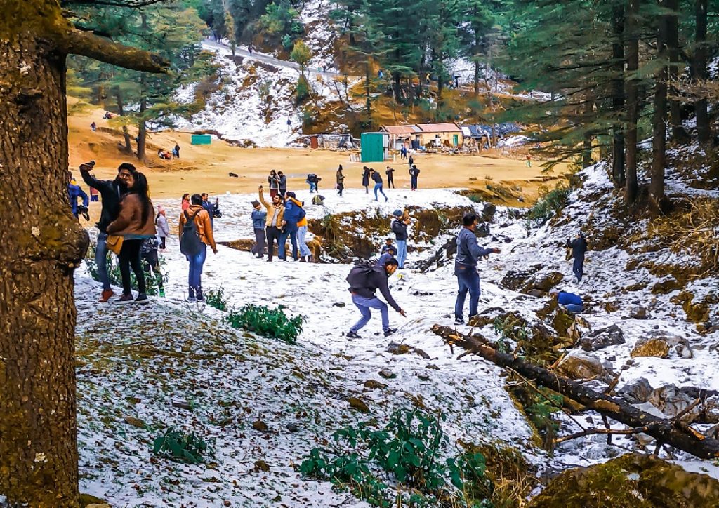 snow in Uttarakhand, INDIA